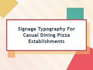 Pizza Parlor Boldness with Large Display Fonts